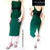 Pencil evening dress with glitter