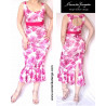 Pencil dress with a frill