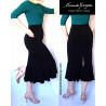 Pencil skirt with the frill