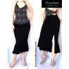 Pencil skirt with the frill