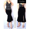 Pencil skirt with the frill