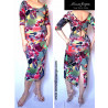 Ariel - pencil dress with ruffles at the back