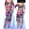 Ariel - pencil dress with ruffles at the back