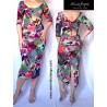 Ariel - pencil dress with ruffles at the back
