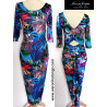 Ariel - pencil dress with ruffles at the back
