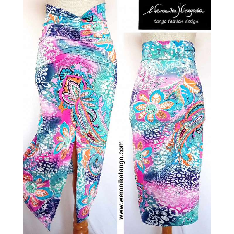 Veronica - pencil skirt with ruffle
