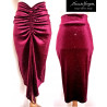 Veronica - velvet pencil skirt