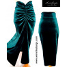 Veronica - velvet pencil skirt