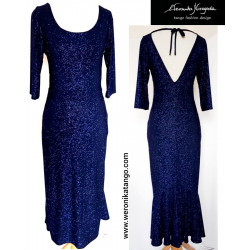 Venus - pencil dress with a frill at the back