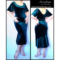 Velvet Pencil tango dress