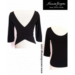 Top with ruffles at the back