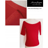 Top with sleeves off shoulders