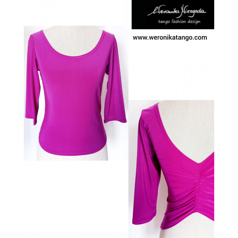 Top with ruffles at the back