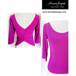 Top with ruffles at the back