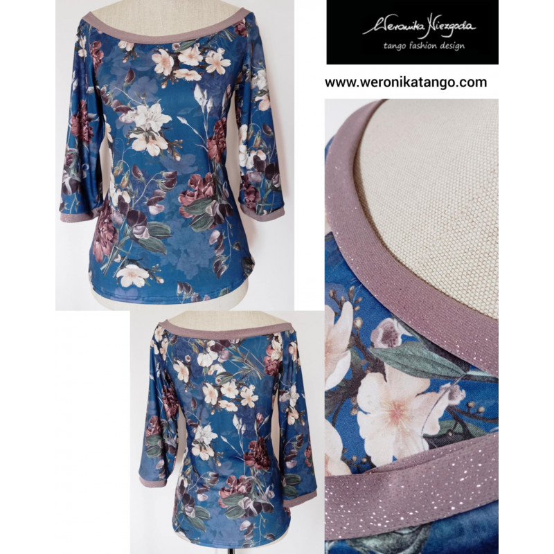 Top with sleeves off the shoulders