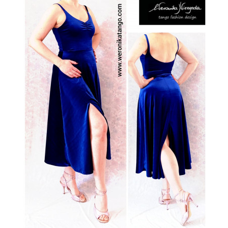 ALICE Dancing velvet dress with open back