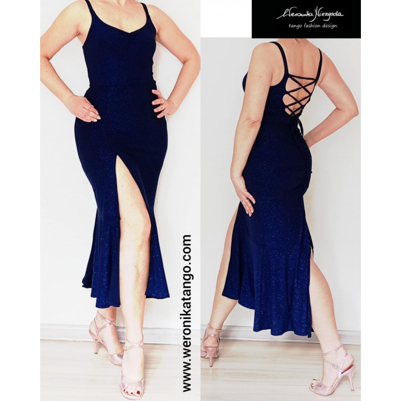 LUNA - Pencil dress with ties on the back