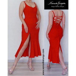 LUNA - Pencil dress with ties on the back