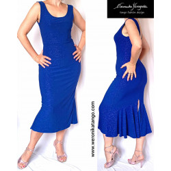 Venus - pencil dress with a frill