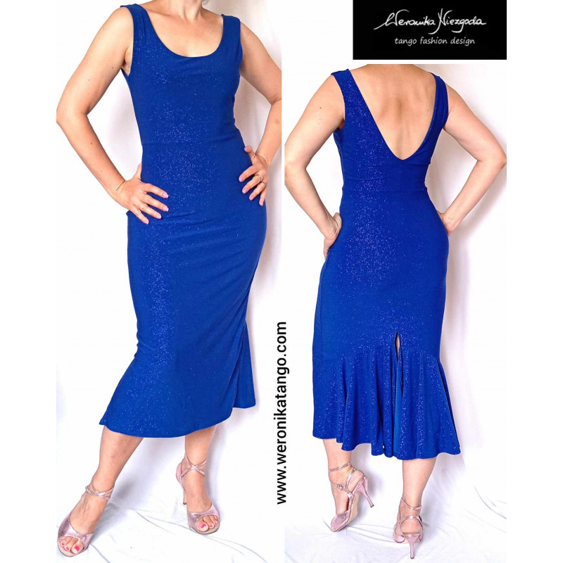 Venus - pencil dress with a frill