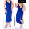 Venus - pencil dress with a frill