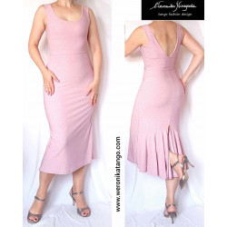 Venus - pencil dress with a frill