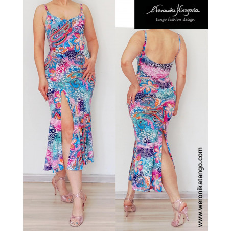 LADY - Pencil dress with the open back