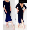 Venus - pencil dress with a frill at the back