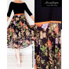 Wide dancing dress with silky skirt
