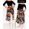 Wide dancing dress with silky skirt