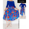 Wide dancing dress with silky skirt