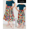 Wide dancing dress with silky skirt