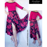 Wide dancing dress with silky skirt