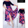 Wide dancing dress with silky skirt