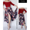 Wide dancing dress with silky skirt