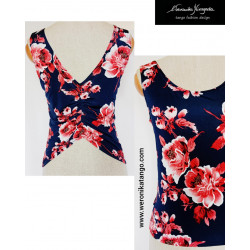 Top with ruffles at the back