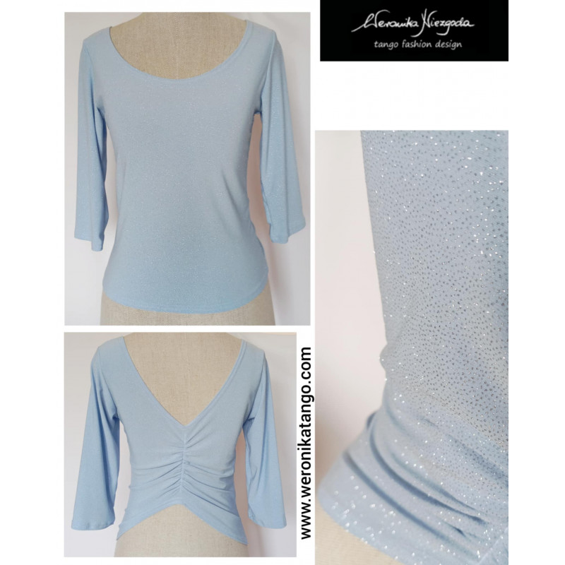 Top with ruffles at the back