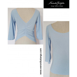 Top with ruffles at the back