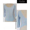 Top with ruffles at the back