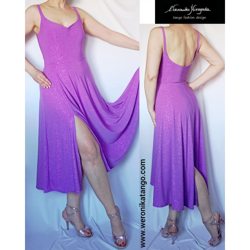 ALICE - Dancing glitter dress with open back