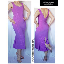 Venus - pencil dress with a frill