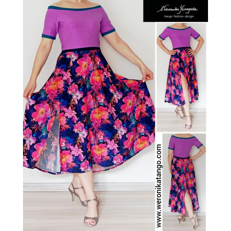 FLY - Wide dancing dress with silky skirt