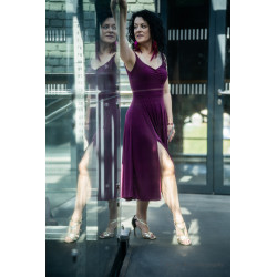 ALICE - Dancing glitter dress with open back