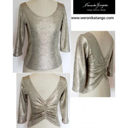 Top with the ruffles at the...