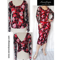 Top z marszczeniem z tyłu