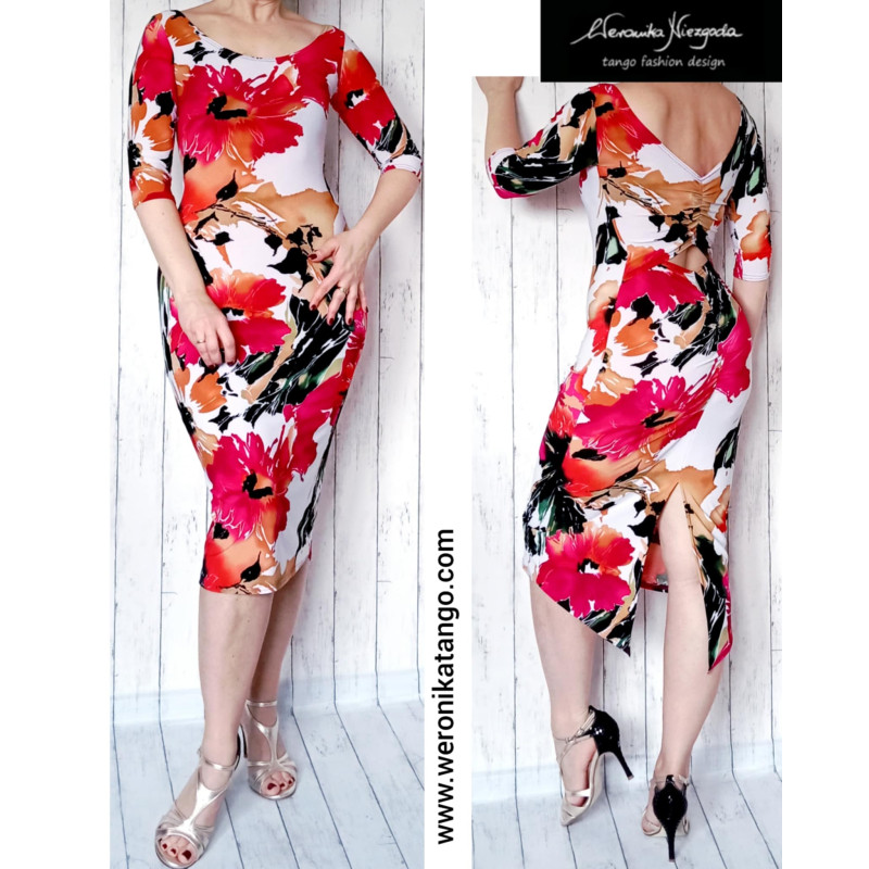 Ariel - Ołówkowa sukienka z marszczeniami z tyłu