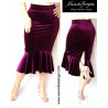 Carmen - Velvet skirt with the ruffle