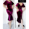 Carmen - Velvet skirt with the ruffle