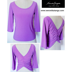 Top z marszczeniem z tyłu