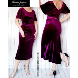 Bella - welurowa ołówkowa spódnica